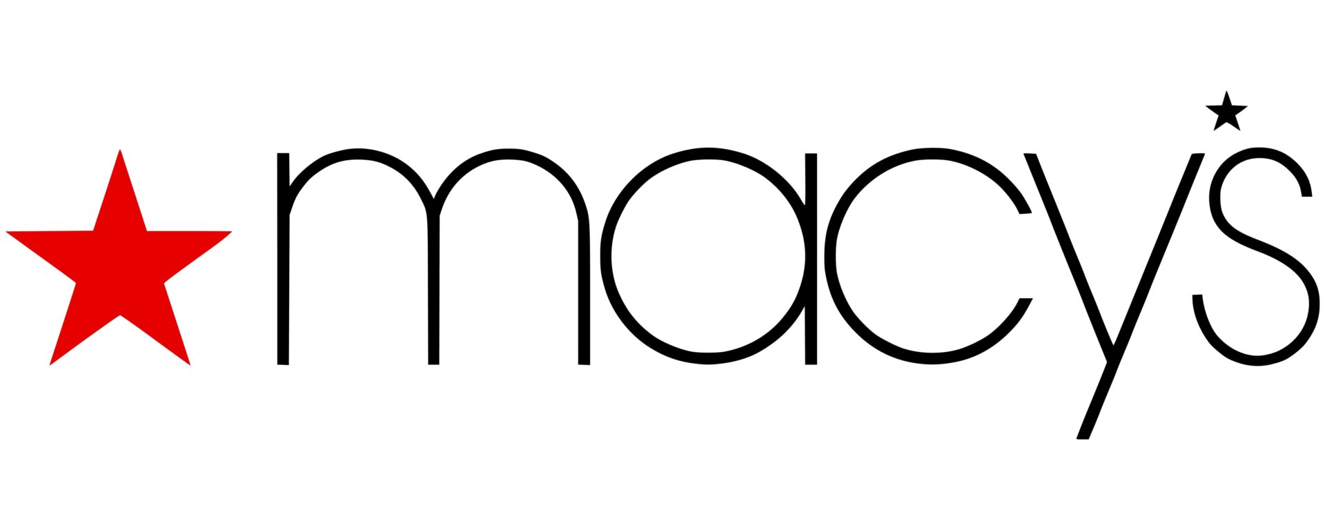A black and white image of the macy 's logo.
