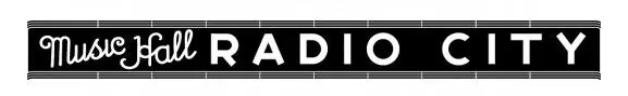 A black and white logo for radio